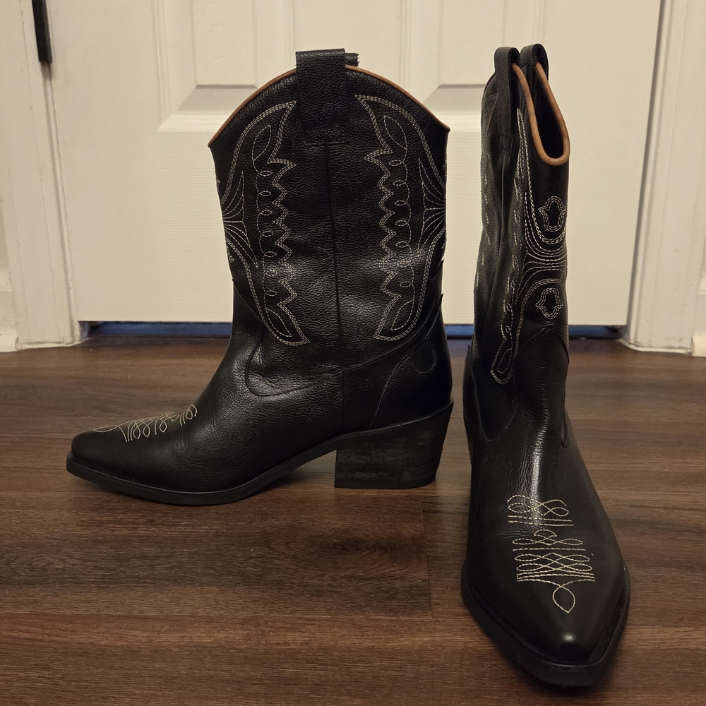Anthropologie Stivali Unstoppable Cowboy Boots Womens 39 / US 8.5 - Picture 2 of 6